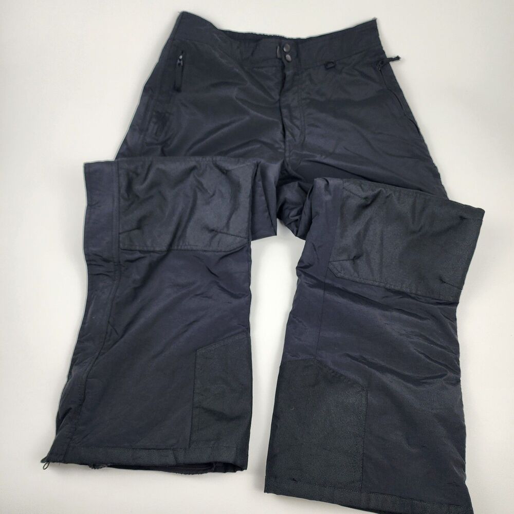 Slalom Black Insulated Ski Snowboard Pants Women's Large Waterproof Winter